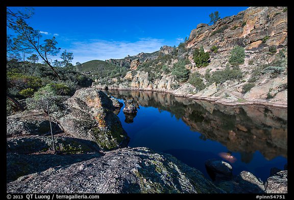 Bear Gulch Reservoir. Pinnacles National Park (color)