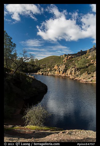 Winter, Bear Gulch Reservoir. Pinnacles National Park (color)