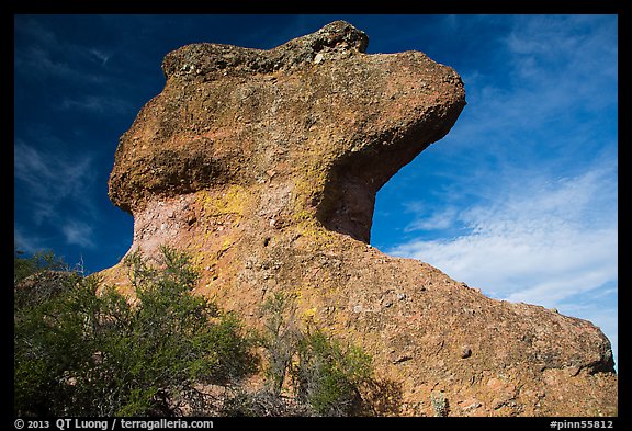 Anvil rock formation. Pinnacles National Park, California, USA.