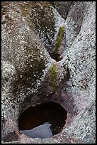 Pools in Condor Gulch. Pinnacles National Park, California, USA. (color)