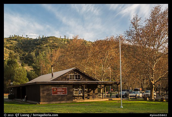 Visitor center and campground. Pinnacles National Park, California, USA.