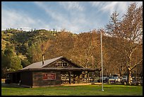 Visitor center and campground. Pinnacles National Park, California, USA. (color)