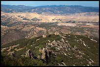 Hilly landscape seen from South Chalone Peak. Pinnacles National Park ( color)