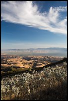 Salinas Valley from South Chalone Peak, late afternoon. Pinnacles National Park ( color)