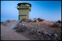 Lookout on North Chalone Peak at dusk. Pinnacles National Park ( color)