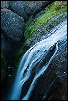 Bear Gulch Reservoir waterfall. Pinnacles National Park ( color)