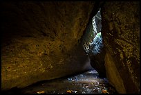 Stream in cave. Pinnacles National Park ( color)