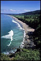 Crescent Beach from above. Redwood National Park ( color)