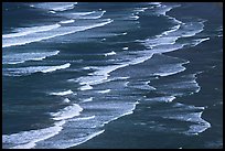 Surf on Crescent Beach, seen from above. Redwood National Park, California, USA. (color)