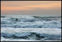 Breaking surf, Enderts Beach. Redwood National Park, California, USA.