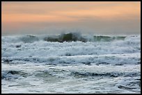 Breaking waves, Enderts Beach. Redwood National Park ( color)