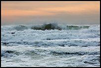 Breaking waves, Enderts Beach. Redwood National Park, California, USA.