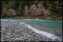 Smith River in winter, Jedediah Smith Redwoods State Park. Redwood National Park ( color)