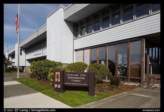 Crescent City Information Center. Redwood National Park (color)