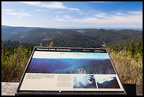 Redwood Creek interpretive sign. Redwood National Park ( color)