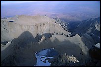 Looking towards Owens Valley from Mt Whitney summit. Sequoia National Park, California, USA. (color)