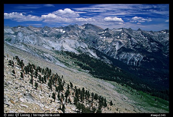 Western Divide from Alta Peak. Sequoia National Park, California, USA.