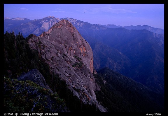 Moro Rock, dusk. Sequoia National Park