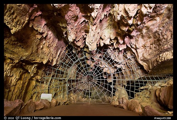 Entrance to Crystal Cave. Sequoia National Park (color)