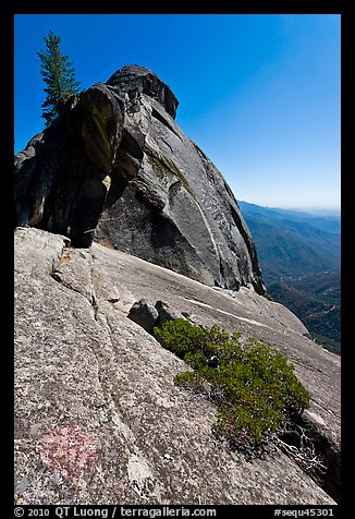 Granite slab, Moro Rock. Sequoia National Park, California, USA.