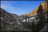 Alpine cirque, Marble Fork of the Kaweah River. Sequoia National Park, California, USA. (color)