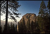 Moro Rock at night. Sequoia National Park ( color)