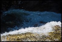 Water flowing over ledge, Marble Fall. Sequoia National Park ( color)