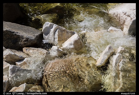 Marble rocks in Marble fork of Kaweah River. Sequoia National Park (color)