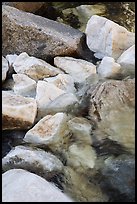 Marble rocks in river. Sequoia National Park ( color)