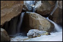 Boulders and cascades, Marble fork of Kaweah River. Sequoia National Park ( color)