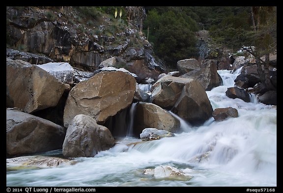 Marble fork of Kaweah River in spring. Sequoia National Park (color)