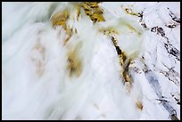 Stream flowing over marble rocks. Sequoia National Park ( color)