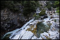 Marble fork of Kaweah River pools and cascades. Sequoia National Park ( color)