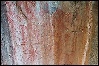 Ancient rock paintings, Hospital Rock. Sequoia National Park ( color)