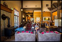 Main lobby, Wuksachi Lodge. Sequoia National Park, California, USA.