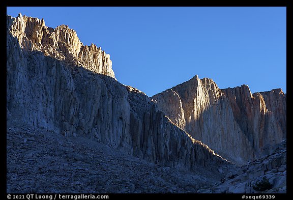 Ridges, Mt Whitney. Sequoia National Park (color)