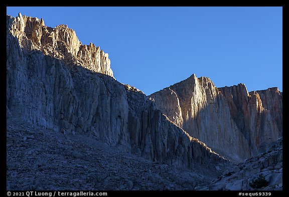 Ridges, Mt Whitney. Sequoia National Park (color)