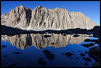 Mt Hitchcock reflected in tarn. Sequoia National Park ( color)