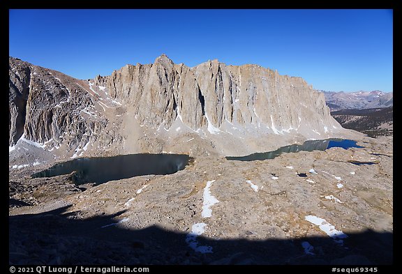 Hitchcock Lakes and Mt Hitchcock. Sequoia National Park (color)