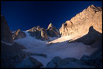 Glacier at the base of Matterhorn Peak. Yosemite National Park, California, USA. (color)