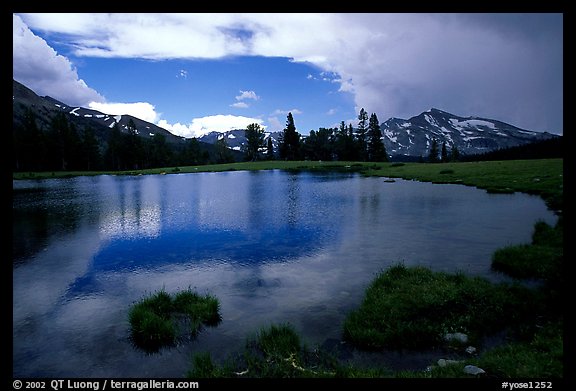 Alpine Lake, Dana Meadows. Yosemite National Park (color)