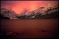 Tenaya Lake, dusk. Yosemite National Park, California, USA.