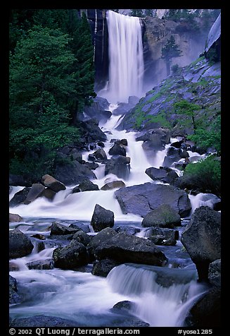 Vernal Falls. Yosemite National Park (color)