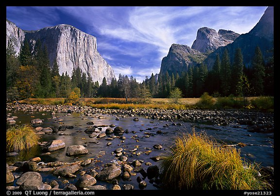 Valley View, Autumn. Yosemite National Park (color)