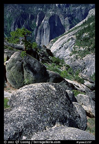 Brothers seen from Eagle Peak. Yosemite National Park, California, USA.