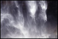 Water plunges fron Yosemite Falls. Yosemite National Park, California, USA.