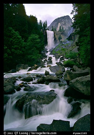 Vernal Falls. Yosemite National Park (color)
