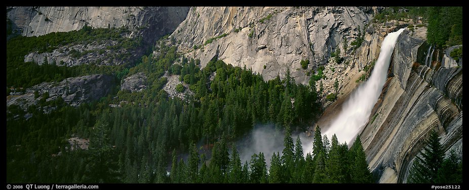 Nevada Fall. Yosemite National Park (color)