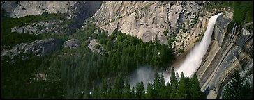 Nevada Fall. Yosemite National Park (Panoramic color)