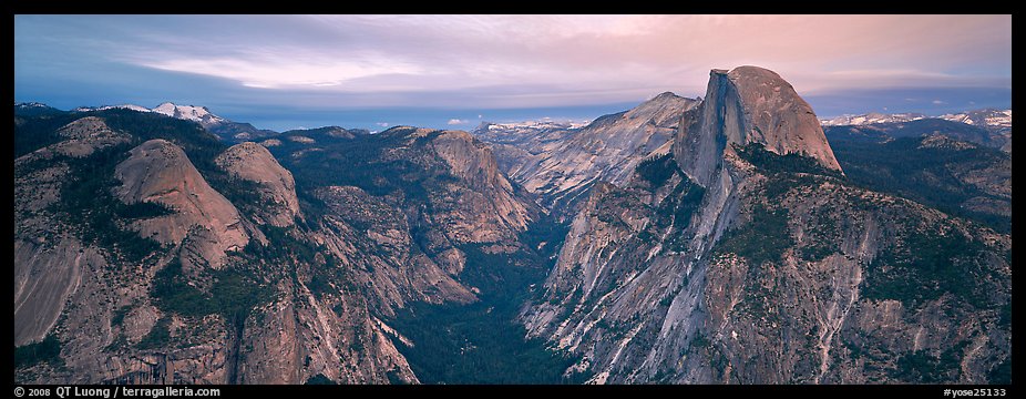 Half Dome and Tenaya Canyon. Yosemite National Park (color)